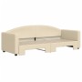 Sofá cama nido tela crema 80x200 cm de vidaXL, Camas y somieres - Ref: Foro24-3197187, Precio: 267,17 €, Descuento: %