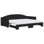 Sofá cama nido con colchón tela negro 90x200 cm de vidaXL, Camas y somieres - Ref: Foro24-3197208, Precio: 444,59 €, Descuent...