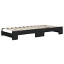 Trundle sofa bed with black fabric mattress 90x200 cm by vidaXL, Beds and slatted bases - Ref: Foro24-3197208, Price: 416,71 ...