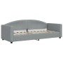 Trundle sofa bed with drawers light gray fabric 80x200 cm by vidaXL, Beds and slatted bases - Ref: Foro24-3197237, Price: 464...