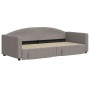 Sofá cama nido con cajones tela gris taupe 90x200 cm de vidaXL, Camas y somieres - Ref: Foro24-3197227, Precio: 339,99 €, Des...