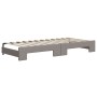 Sofá cama nido con cajones tela gris taupe 90x200 cm de vidaXL, Camas y somieres - Ref: Foro24-3197227, Precio: 339,99 €, Des...