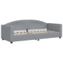 Trundle sofa bed with drawers light gray fabric 80x200 cm by vidaXL, Beds and slatted bases - Ref: Foro24-3197219, Price: 319...