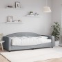 Sofa bed with light gray fabric mattress 90x200 cm by vidaXL, Beds and slatted bases - Ref: Foro24-3197170, Price: 317,49 €, ...