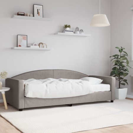 Sofá cama con colchón tela gris taupe 90x200 cm de vidaXL, Camas y somieres - Ref: Foro24-3197173, Precio: 343,07 €, Descuent...