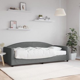 Sofá cama con colchón tela gris oscuro 90x200 cm de vidaXL, Camas y somieres - Ref: Foro24-3197171, Precio: 324,92 €, Descuen...