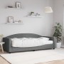 Sofa bed with dark gray fabric mattress 90x200 cm by vidaXL, Beds and slatted bases - Ref: Foro24-3197171, Price: 324,99 €, D...