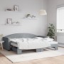 Sofá cama nido con colchón tela gris claro 90x200 cm de vidaXL, Camas y somieres - Ref: Foro24-3197206, Precio: 453,45 €, Des...