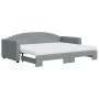 Sofá cama nido con colchón tela gris claro 90x200 cm de vidaXL, Camas y somieres - Ref: Foro24-3197206, Precio: 453,45 €, Des...