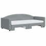 Sofá cama nido con colchón tela gris claro 90x200 cm de vidaXL, Camas y somieres - Ref: Foro24-3197206, Precio: 453,45 €, Des...