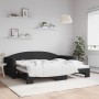 Sofá cama nido tela negro 90x200 cm de vidaXL, Camas y somieres - Ref: Foro24-3197190, Precio: 292,71 €, Descuento: %