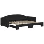 Sofá cama nido tela negro 90x200 cm de vidaXL, Camas y somieres - Ref: Foro24-3197190, Precio: 292,71 €, Descuento: %