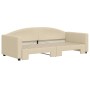 Sofá cama nido tela crema 90x200 cm de vidaXL, Camas y somieres - Ref: Foro24-3197192, Precio: 273,29 €, Descuento: %