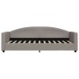 Trundle sofa bed with drawers taupe gray fabric 80x200 cm by vidaXL, Beds and slatted bases - Ref: Foro24-3197222, Price: 333...