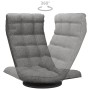 Light gray fabric swivel floor chair by vidaXL, Floor chairs - Ref: Foro24-336574, Price: 118,54 €, Discount: %