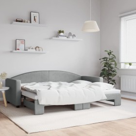 Sofá cama nido tela gris claro 80x200 cm de vidaXL, Camas y somieres - Ref: Foro24-3197183, Precio: 267,99 €, Descuento: %