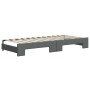 Trundle sofa bed with drawers dark gray fabric 80x200 cm by vidaXL, Beds and slatted bases - Ref: Foro24-3197220, Price: 326,...