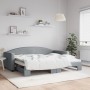 Sofá cama nido tela gris claro 90x200 cm de vidaXL, Camas y somieres - Ref: Foro24-3197188, Precio: 249,56 €, Descuento: %