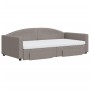 Sofá cama nido con cajones tela gris taupe 100x200 cm de vidaXL, Camas y somieres - Ref: Foro24-3197250, Precio: 492,75 €, De...