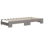 Trundle sofa bed with drawers taupe gray fabric 100x200 cm by vidaXL, Beds and slatted bases - Ref: Foro24-3197250, Price: 49...