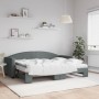 Trundle sofa bed with dark gray fabric mattress 80x200 cm by vidaXL, Beds and slatted bases - Ref: Foro24-3197202, Price: 451...