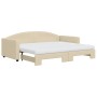 Sofá cama nido con colchón tela crema 90x200 cm de vidaXL, Camas y somieres - Ref: Foro24-3197210, Precio: 430,68 €, Descuent...