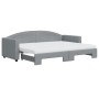 Sofá cama nido con colchón tela gris claro 80x200 cm de vidaXL, Camas y somieres - Ref: Foro24-3197201, Precio: 451,84 €, Des...