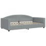 Trundle sofa bed with drawers light gray fabric 100x200 cm by vidaXL, Beds and slatted bases - Ref: Foro24-3197247, Price: 50...