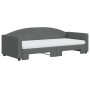 Sofá cama nido con colchón tela gris oscuro 90x200 cm de vidaXL, Camas y somieres - Ref: Foro24-3197207, Precio: 430,38 €, De...