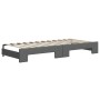 Sofá cama nido con colchón tela gris oscuro 90x200 cm de vidaXL, Camas y somieres - Ref: Foro24-3197207, Precio: 430,38 €, De...