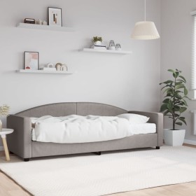 Sofa bed with taupe gray fabric mattress 80x200 cm by vidaXL, Beds and slatted bases - Ref: Foro24-3197168, Price: 323,99 €, ...