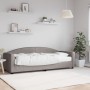 Sofá cama con colchón tela gris taupe 80x200 cm de vidaXL, Camas y somieres - Ref: Foro24-3197168, Precio: 324,00 €, Descuent...