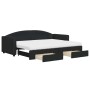 Sofá cama nido con cajones tela negro 80x200 cm de vidaXL, Camas y somieres - Ref: Foro24-3197239, Precio: 480,01 €, Descuent...