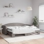 Sofá cama nido con colchón tela gris taupe 90x200 cm de vidaXL, Camas y somieres - Ref: Foro24-3197209, Precio: 430,99 €, Des...