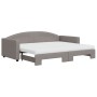 Sofá cama nido con colchón tela gris taupe 90x200 cm de vidaXL, Camas y somieres - Ref: Foro24-3197209, Precio: 430,99 €, Des...