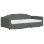 Sofá cama nido con cajones tela gris oscuro 100x200 cm de vidaXL, Camas y somieres - Ref: Foro24-3197248, Precio: 493,32 €, D...