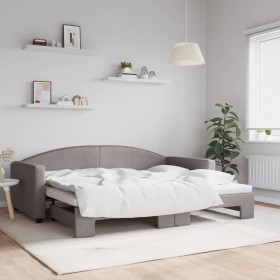 Sofá cama nido tela gris taupe 90x200 cm de vidaXL, Camas y somieres - Ref: Foro24-3197191, Precio: 285,99 €, Descuento: %