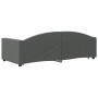 Sofá cama nido con cajones tela gris oscuro 90x200 cm de vidaXL, Camas y somieres - Ref: Foro24-3197225, Precio: 339,99 €, De...