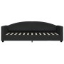 Trundle sofa bed with drawers black fabric 80x200 cm by vidaXL, Beds and slatted bases - Ref: Foro24-3197221, Price: 316,92 €...