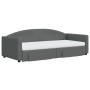 Sofá cama nido con cajones tela gris oscuro 90x200 cm de vidaXL, Camas y somieres - Ref: Foro24-3197243, Precio: 486,19 €, De...