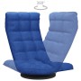 Silla de suelo giratoria de tela azul de vidaXL, Sillas de suelo - Ref: Foro24-336578, Precio: 117,39 €, Descuento: %