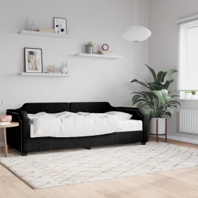 Sofá cama con colchón tela negro 80x200 cm de vidaXL, Camas y somieres - Ref: Foro24-3197613, Precio: 321,81 €, Descuento: %