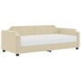 Sofá cama con colchón tela crema 100x200 cm de vidaXL, Camas y somieres - Ref: Foro24-3197625, Precio: 361,14 €, Descuento: %