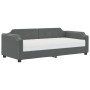 Sofa bed with dark gray fabric mattress 90x190 cm by vidaXL, Beds and slatted bases - Ref: Foro24-3197627, Price: 357,74 €, D...