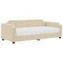 Sofá cama con colchón tela crema 90x200 cm de vidaXL, Camas y somieres - Ref: Foro24-3197620, Precio: 352,65 €, Descuento: %