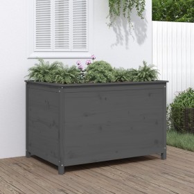 Raised garden bed made of gray pine wood 119.5x82.5x78 cm by vidaXL, Pots and planters - Ref: Foro24-825312, Price: 198,99 €,...