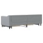 Trundle sofa bed with drawers light gray fabric 80x200 cm by vidaXL, Beds and slatted bases - Ref: Foro24-3197457, Price: 328...