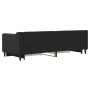 Trundle sofa bed with drawers black fabric 80x200 cm by vidaXL, Beds and slatted bases - Ref: Foro24-3197459, Price: 322,39 €...