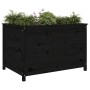 Raised garden bed black pine wood 119.5x82.5x78 cm by vidaXL, Pots and planters - Ref: Foro24-825314, Price: 193,49 €, Discou...