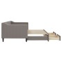 Sofá cama nido con cajones tela gris taupe 80x200 cm de vidaXL, Camas y somieres - Ref: Foro24-3197460, Precio: 322,74 €, Des...